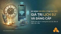 Vì Sao Sim Đầu Số Cổ 090, 091, 098 Giá Trị Gấp 10 Lần Sim Đầu Mới?
